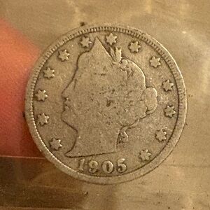 Vintage Liberty Nickel Coin VF